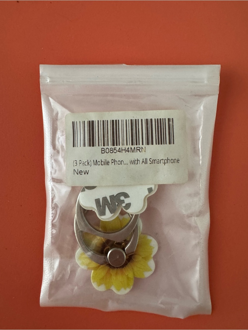 Phone ring holder, flowers